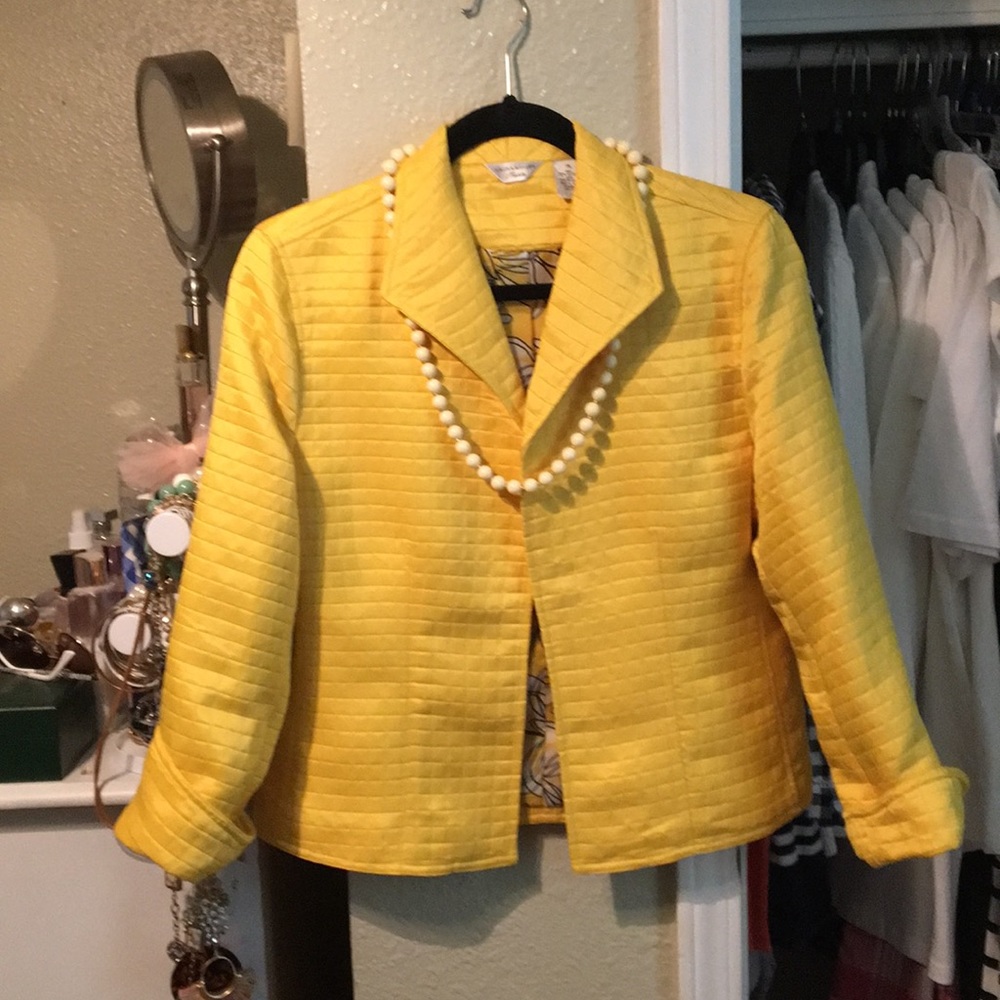 Sunshine Yellow, Jacket/Wrap Petite Lg.